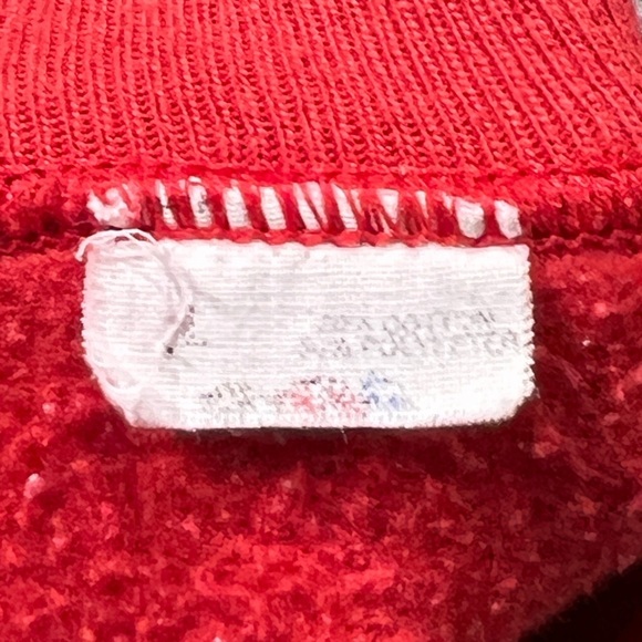 Venice Beach California Vintage Red Crewneck 1980s Travel Tourism Sweatshirt - Picture 4 of 4